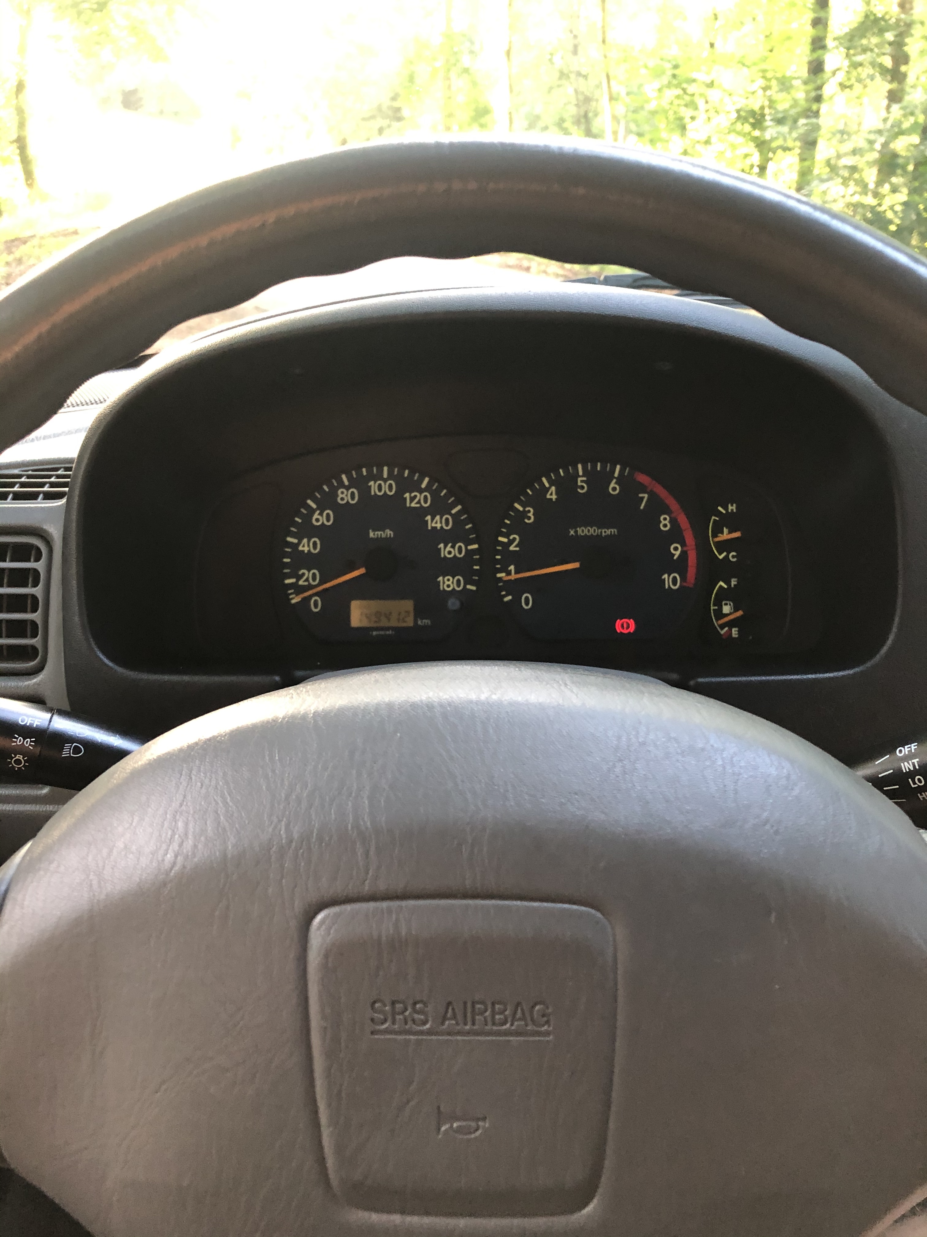 Rød Suzuki Alto fra 2005