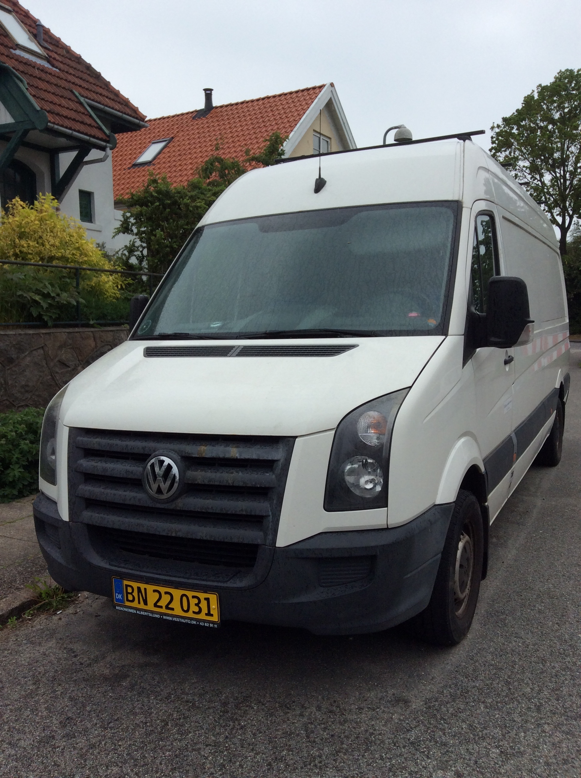 Hvid VW Crafter fra 2007