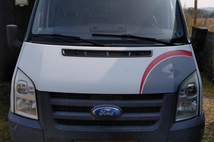 Hvid Ford Transit 350 L3 Van fra 2008
