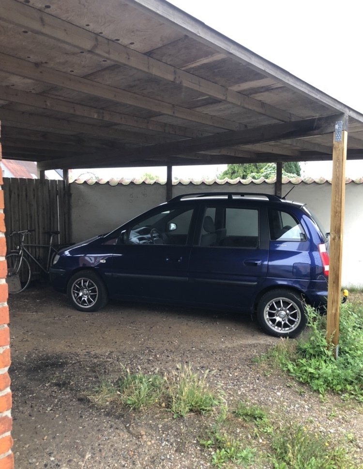 Blå Hyundai Matrix fra 2007