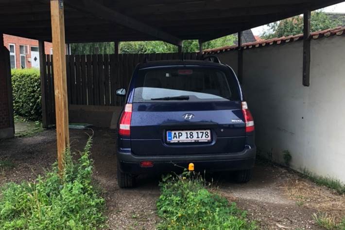 Blå Hyundai Matrix fra 2007