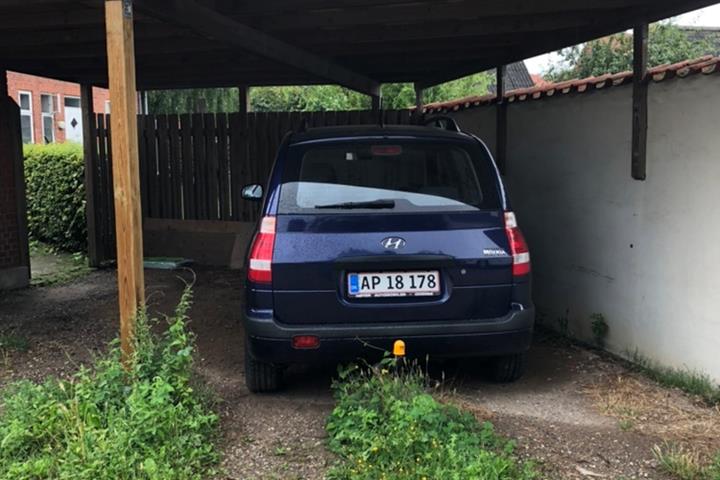 Blå Hyundai Matrix fra 2007