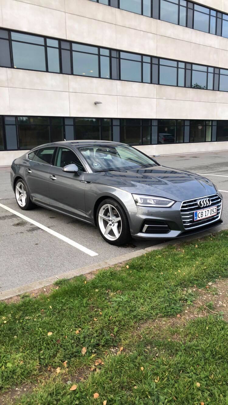 Grå Audi A5 Sportback fra 2018
