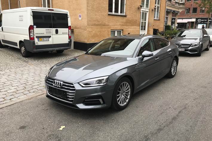 Grå Audi A5 Sportback fra 2018