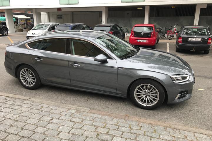 Grå Audi A5 Sportback fra 2018
