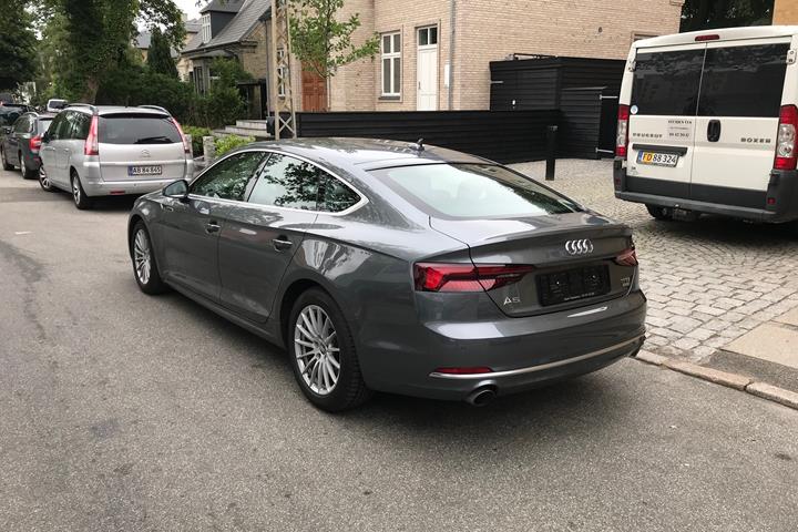 Grå Audi A5 Sportback fra 2018