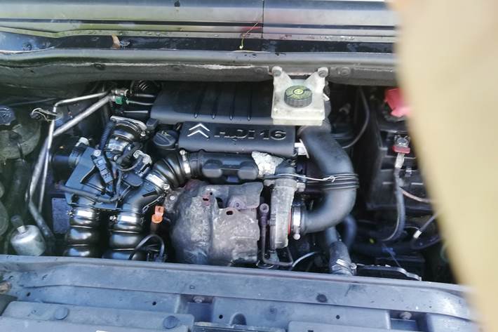 Blå Citroën C1 fra 2007