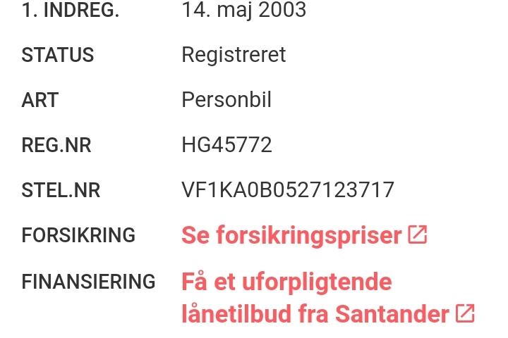 undefined Renault Mégane fra 2003
