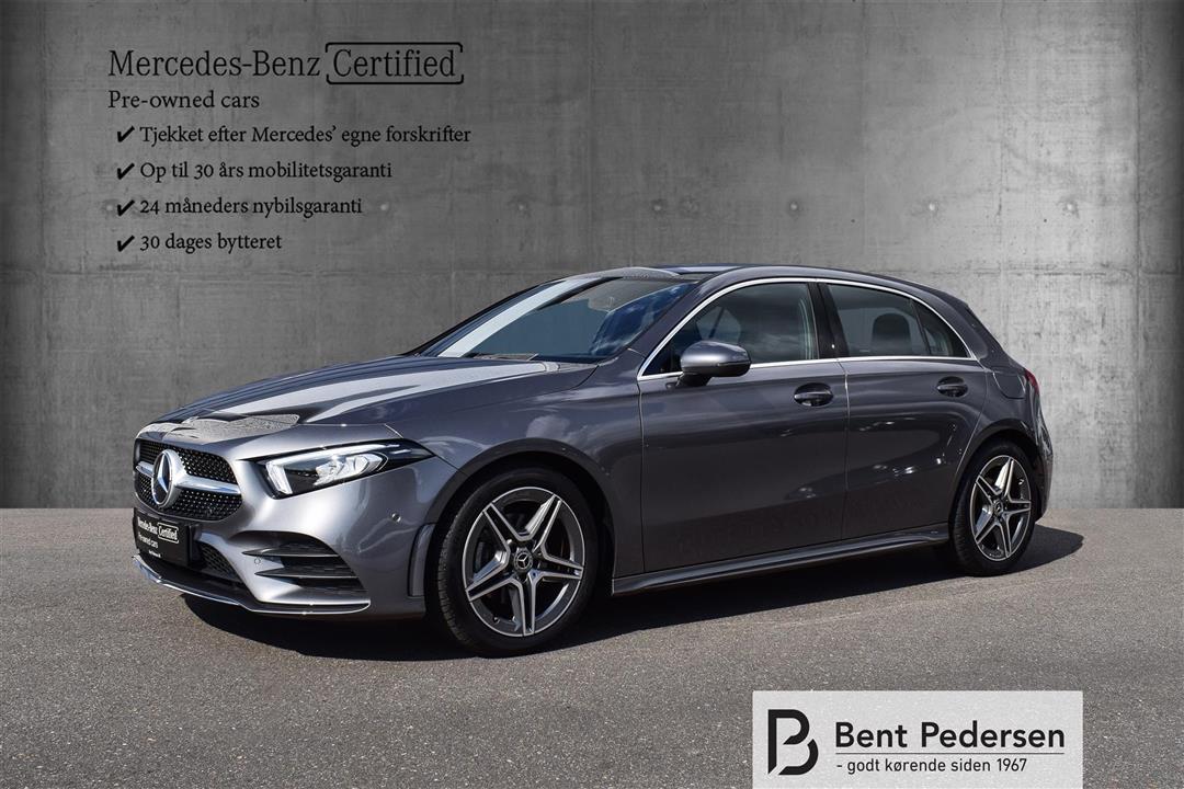 Grå Mercedes A180 d fra 2019