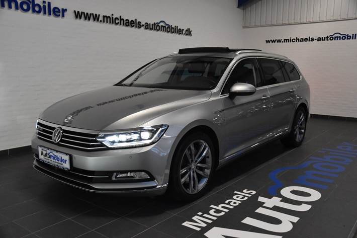 Grå VW Passat fra 2015