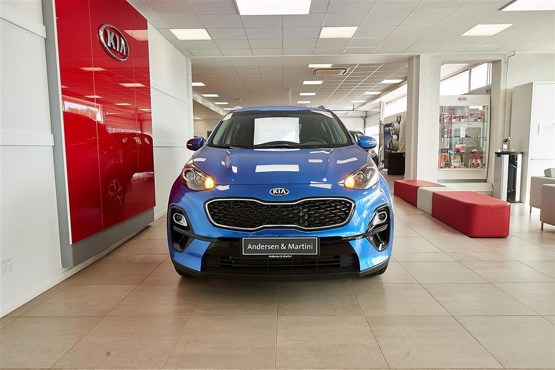 Blå Kia Sportage fra 2020