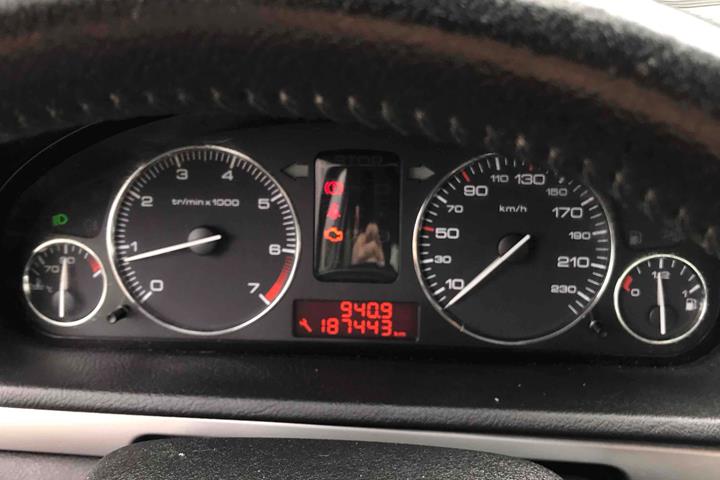 Sort Peugeot 407 fra 2006