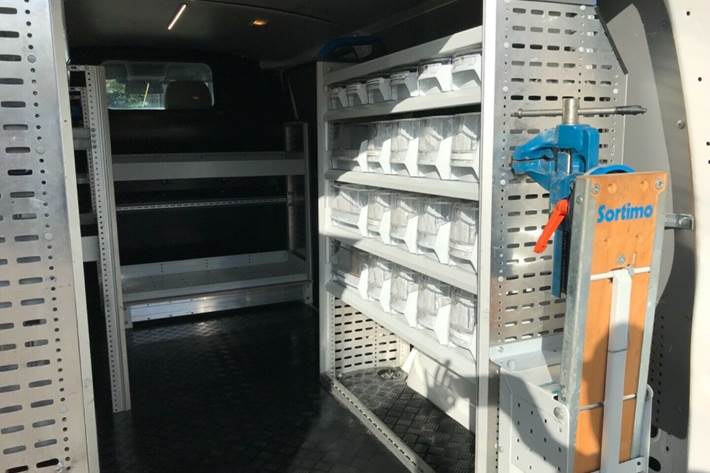 Hvid VW Transporter fra 2014