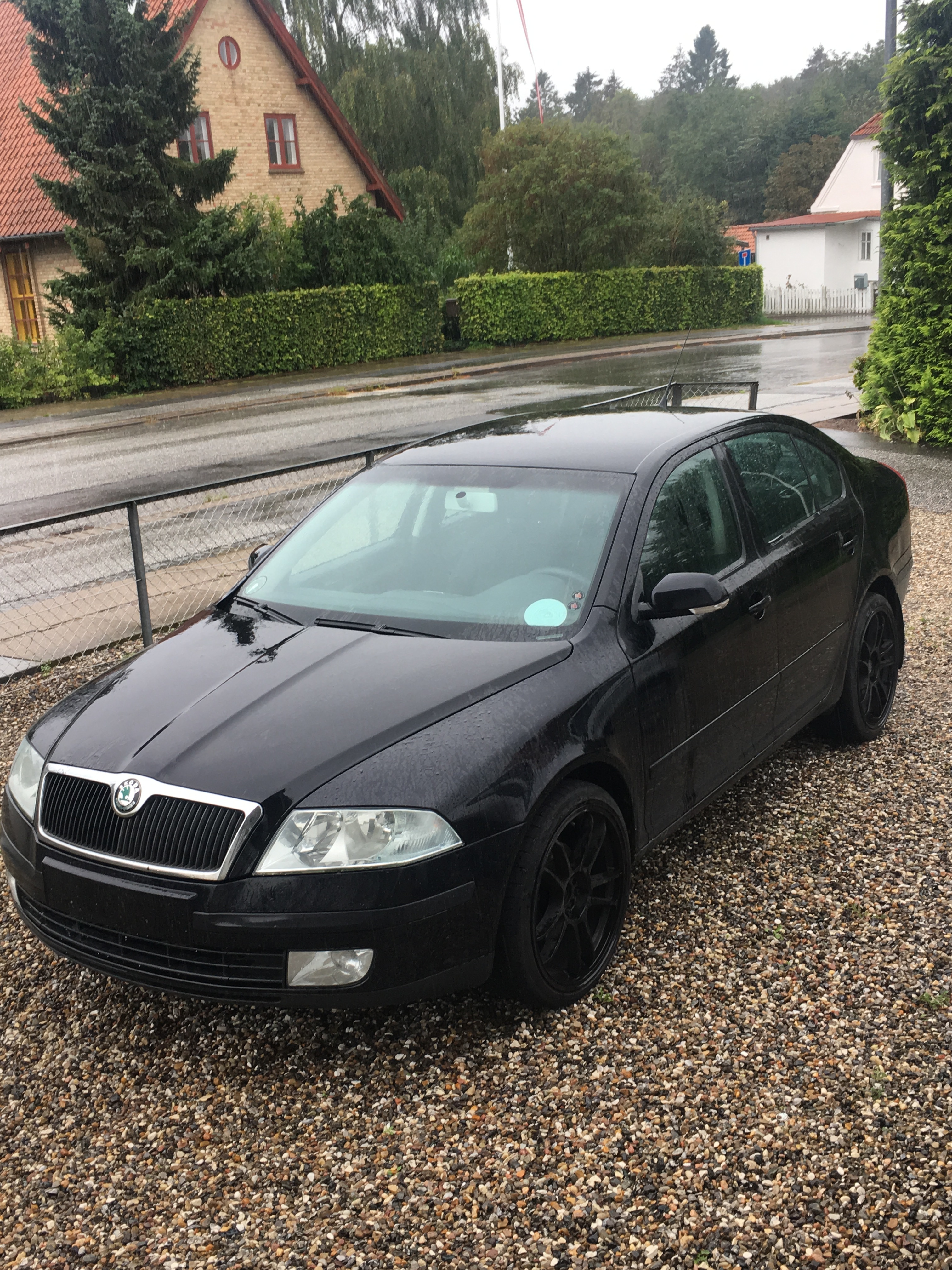 Sort Skoda Octavia fra 2007