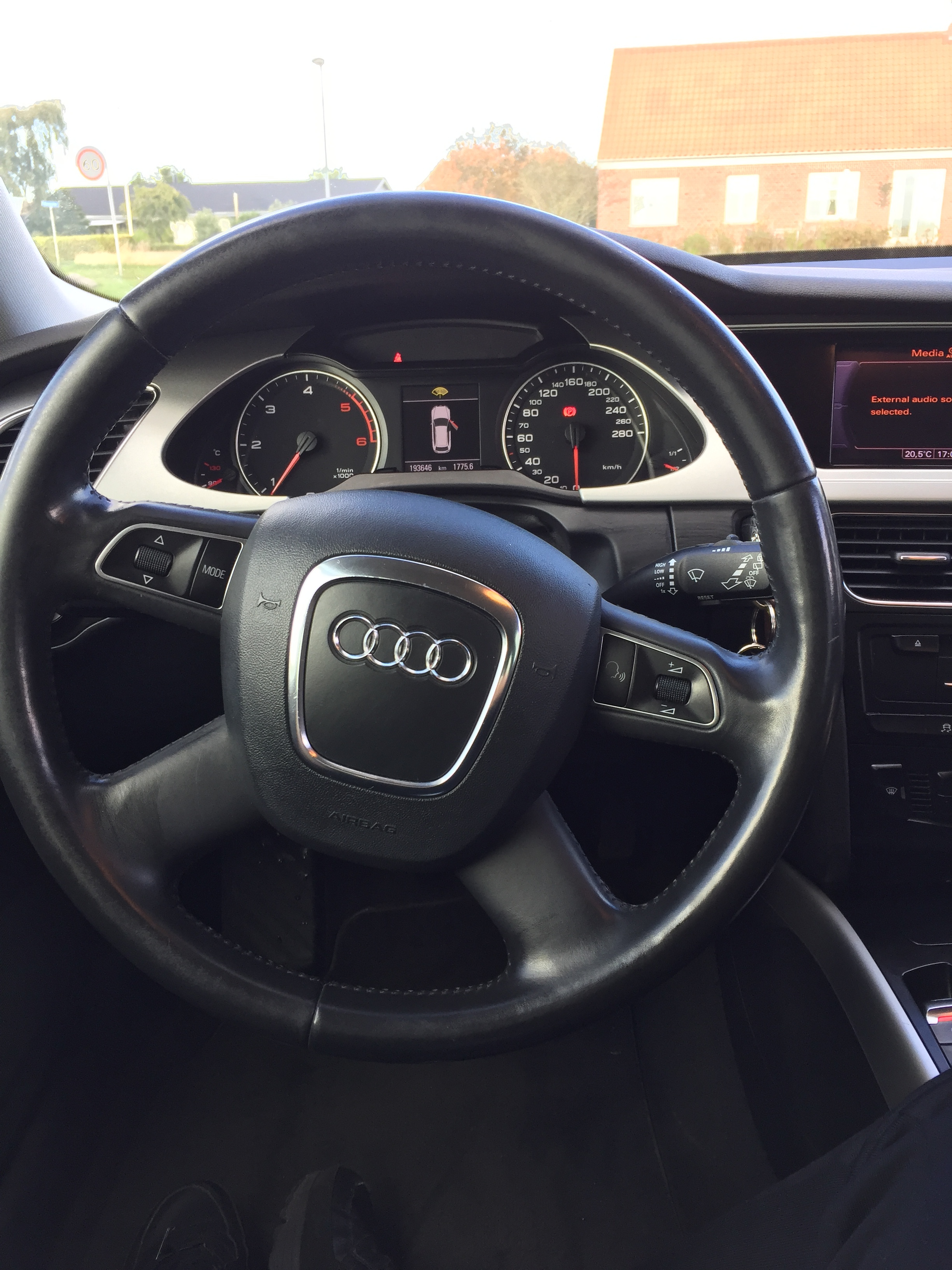 Sort Audi A4 fra 2011