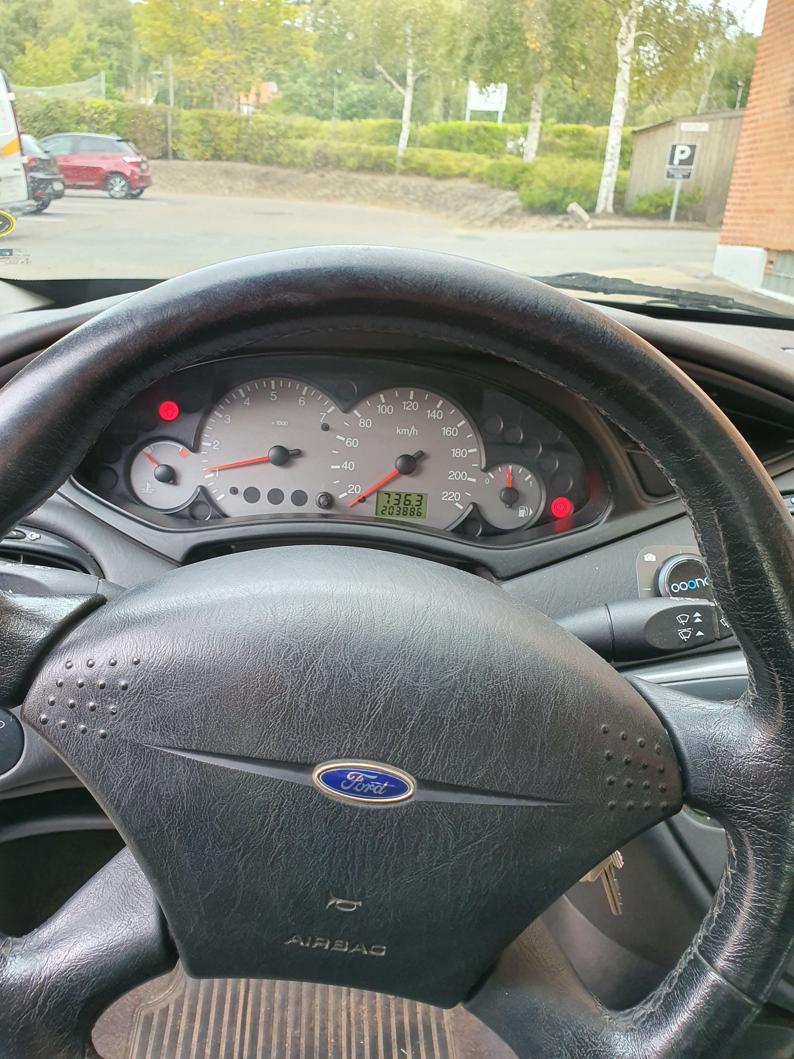 Grøn Ford Focus fra 1999