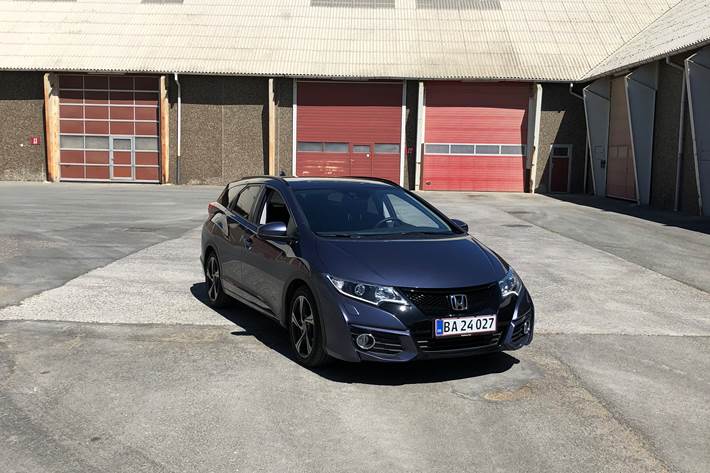 Blå Honda Civic fra 2016