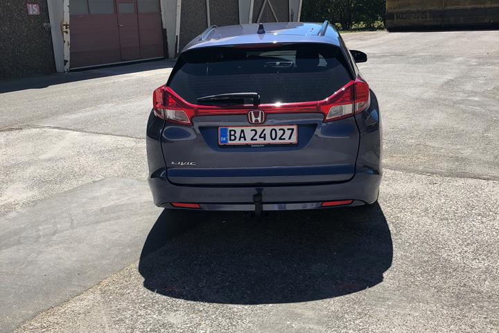 Blå Honda Civic fra 2016