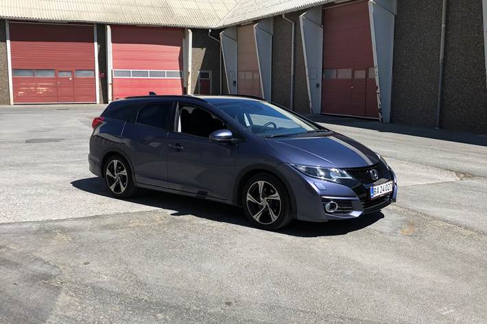Blå Honda Civic fra 2016