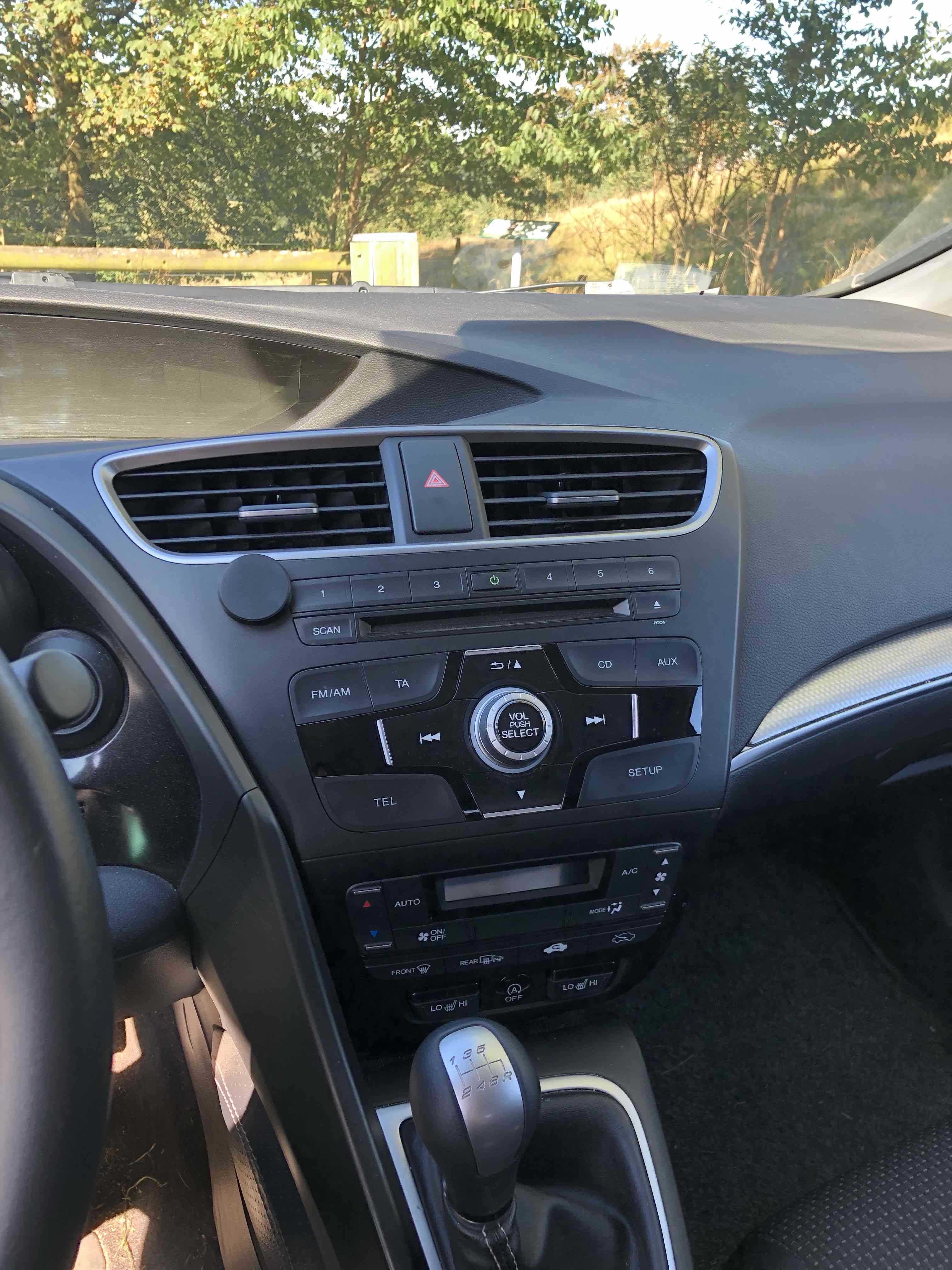 Blå Honda Civic fra 2016