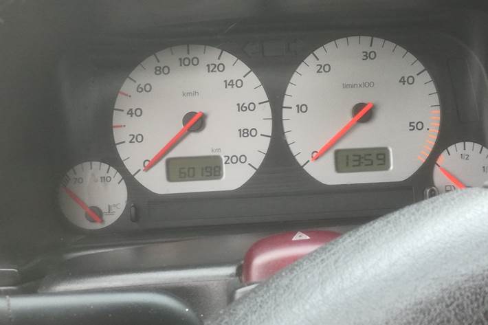 Hvid VW Golf III fra 1998