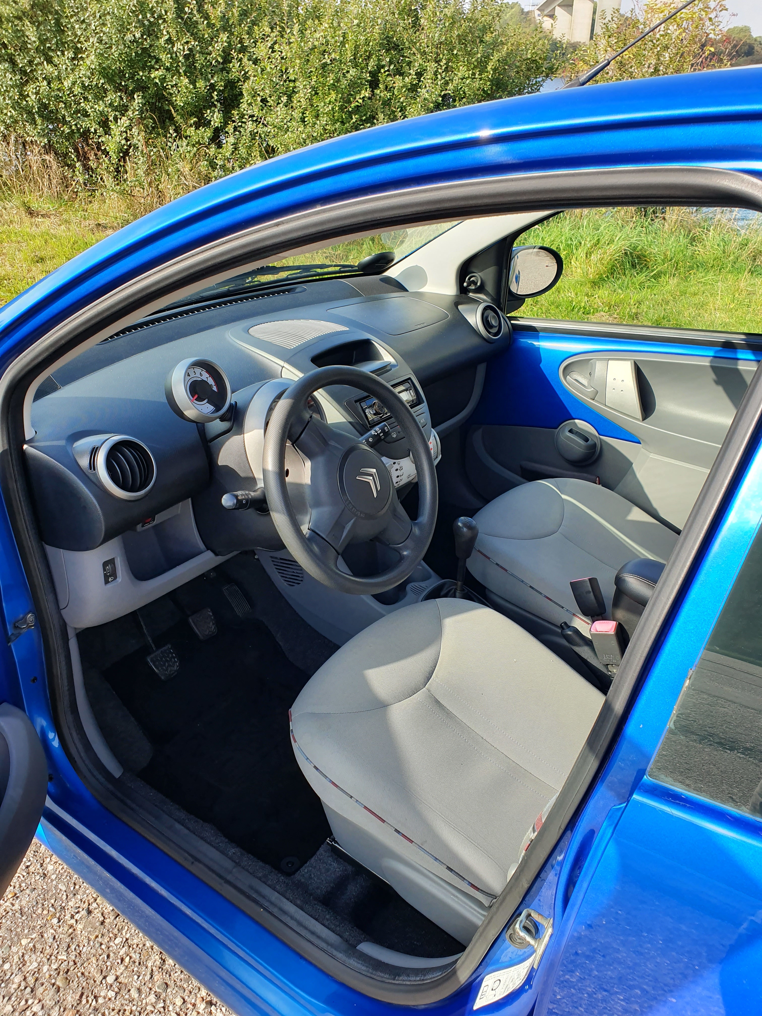 Blå Citroën C1 fra 2010