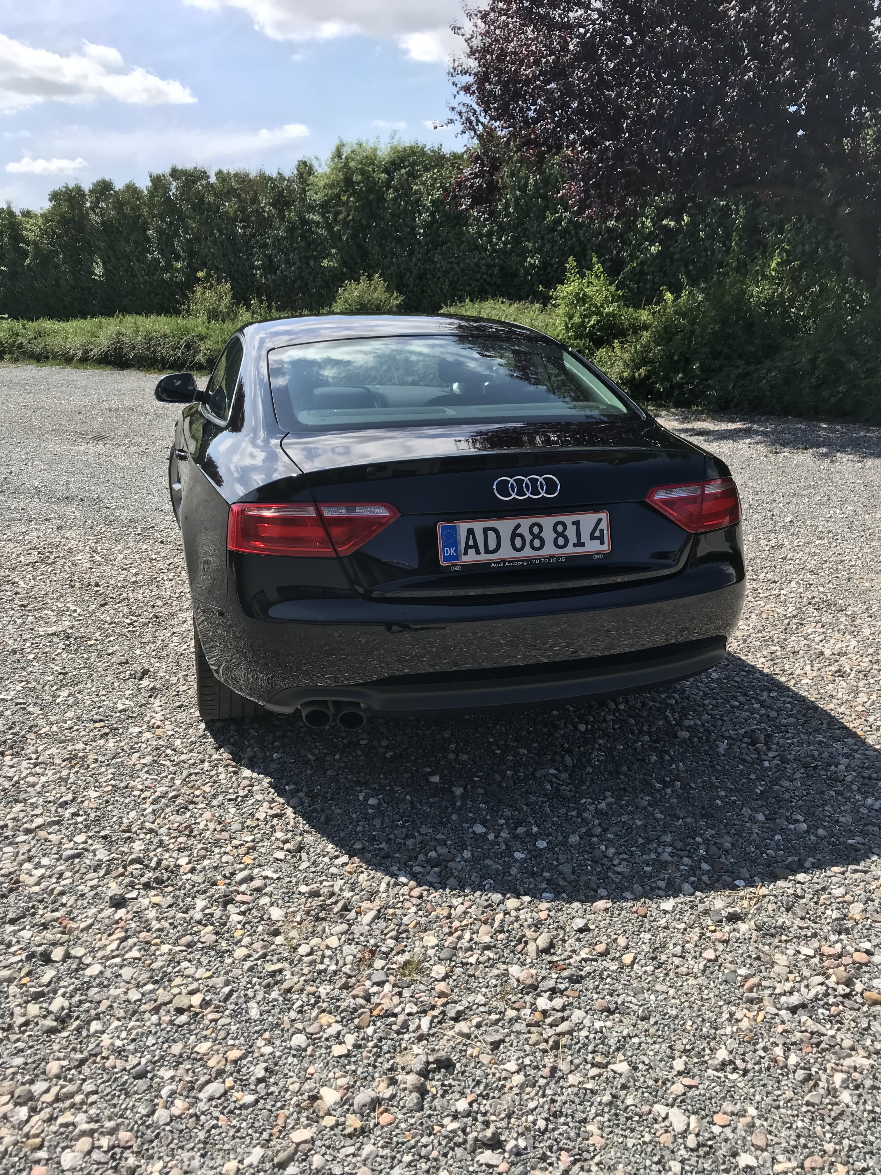 Sort Audi A5 fra 2008