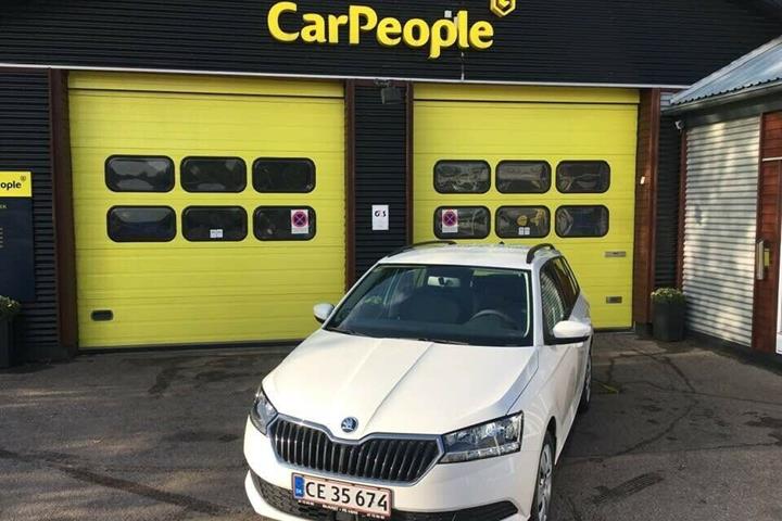 Hvid Skoda Fabia fra 2019