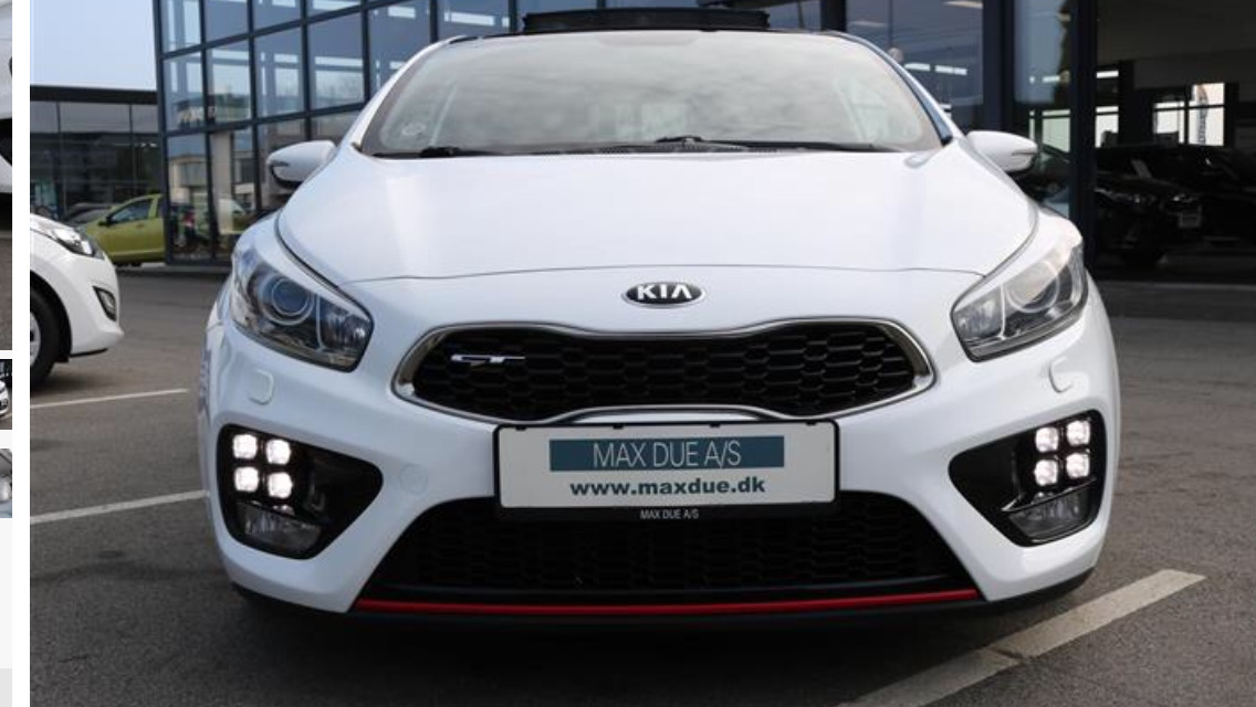 Hvid Kia Ceed fra 2014