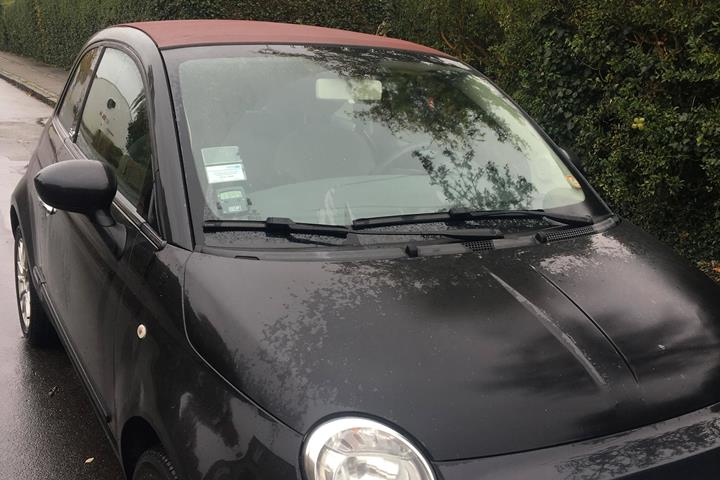 Sort Fiat 500 fra 2010