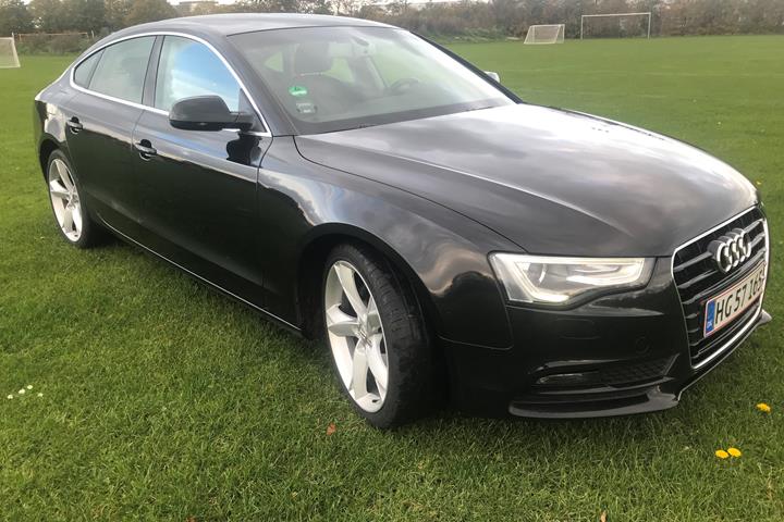 Sort Audi A5 Sportback fra 2012
