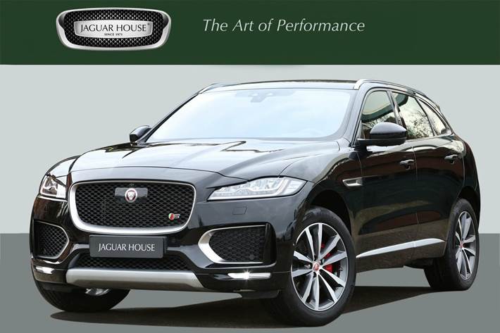 Grå Jaguar F-Pace fra 2017