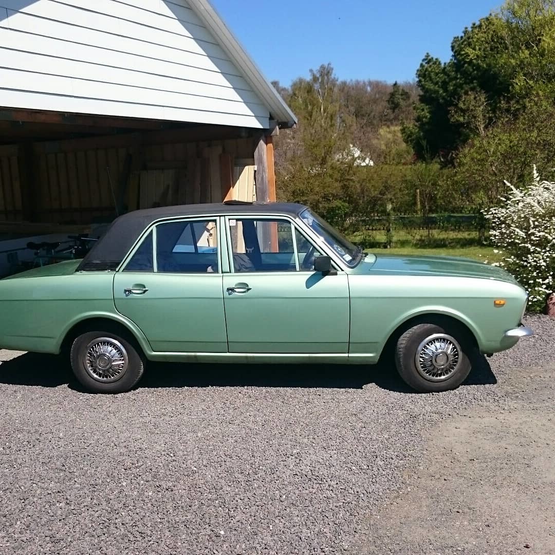 Grøn Ford Cortina fra 1969
