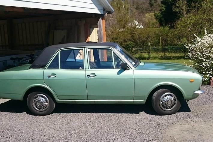 Grøn Ford Cortina fra 1969