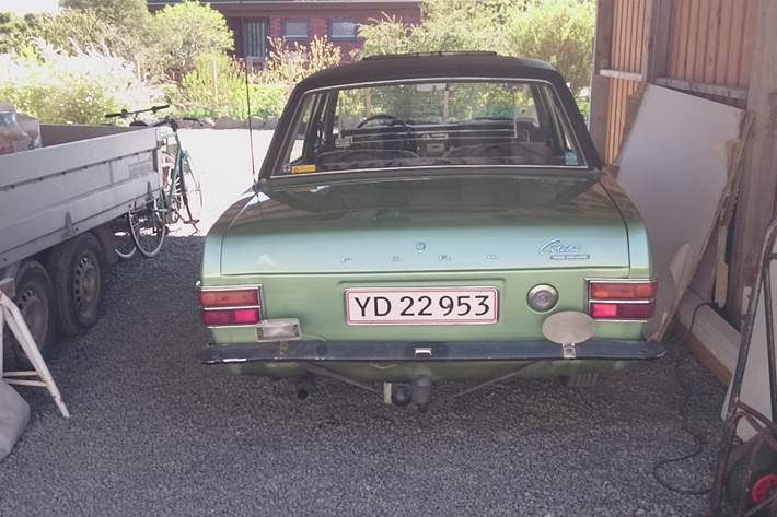 Grøn Ford Cortina fra 1969