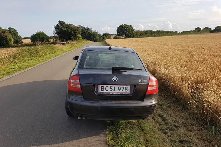 Sort Skoda Octavia fra 2005