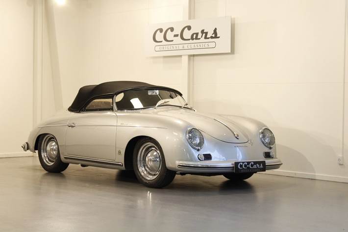 Grå Porsche 356 fra 1955