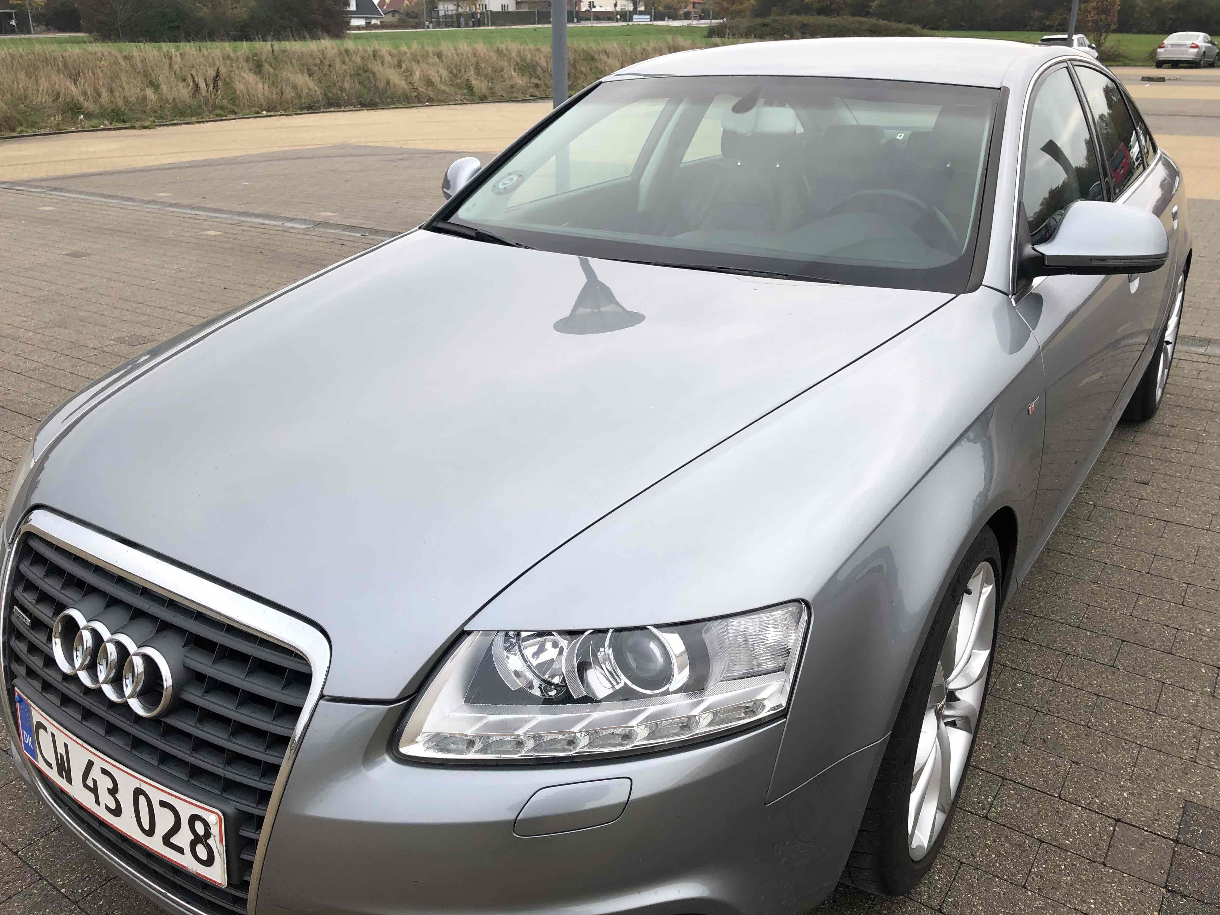 Sølv Audi A6 fra 2010
