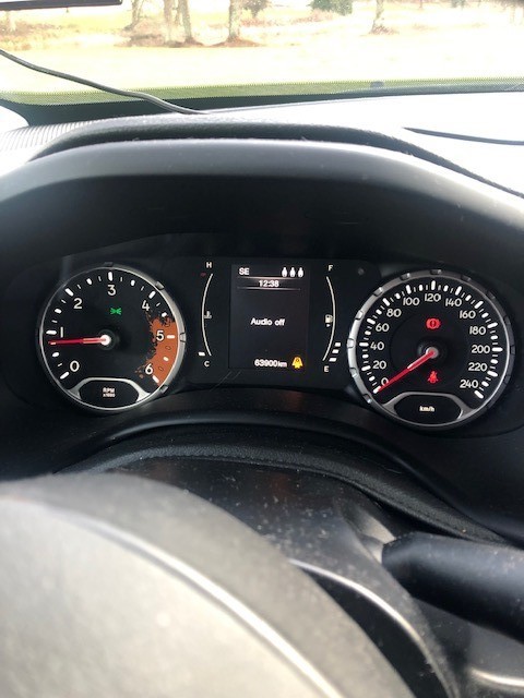 Grå Jeep Renegade fra 2016