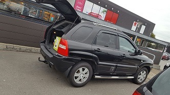 Sort Kia Sportage fra 2005